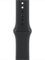 Apple Watch Series 10 42mm Jet Black Aluminum Case with Sport Band, Black