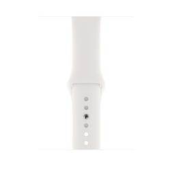 Apple Watch series 4 40mm GPS+Cellular Silver Aluminum Case with White Sport Band