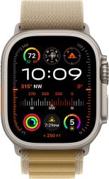 Apple Watch Ultra 2 (2024) 49mm Natural Titanium Case with Tan Alpine Loop Small