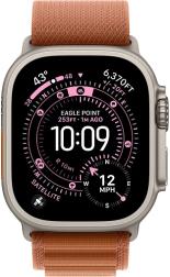 Apple Watch Ultra 3 (2025) 49mm Natural Titanium Case with Terra Cotta Alpine Loop